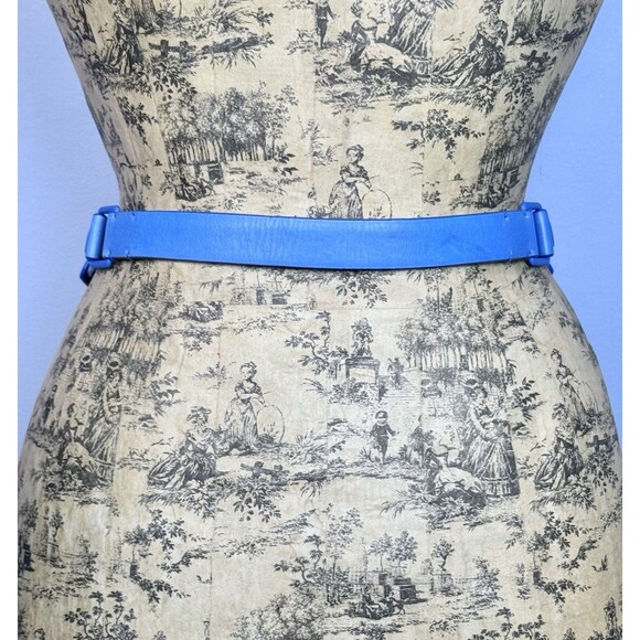 Louis Vuitton Women’s Leather Belt Blue Adjustable Hook Front 31”-34” - Picture 16 of 16